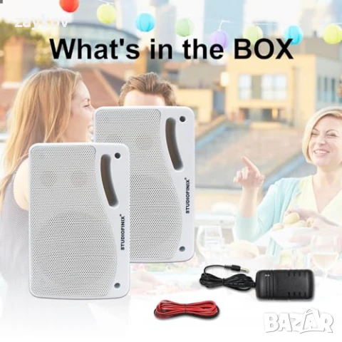 STUDIOFINIX 3.5-инчови водоустойчиви Bluetooth високоговорители - 3-лентови 200W, снимка 5 - Друга електроника - 50656679