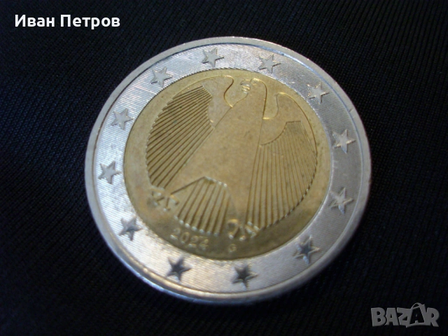 Супер рядка 2 евро монета 2024 Серия G (Германия)