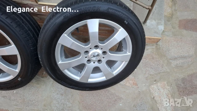 Продавам 4бр. алуминиеви джанти Ronal 16" 5x112 с гуми Hankook, снимка 5 - Гуми и джанти - 50608243