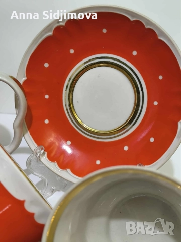 Руски порцелан сервиз за чай , снимка 4 - Сервизи - 52161955