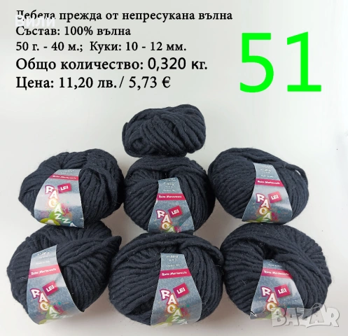 Евтини прежди в малки количества - нови и остатъци, снимка 3 - Други - 52029828