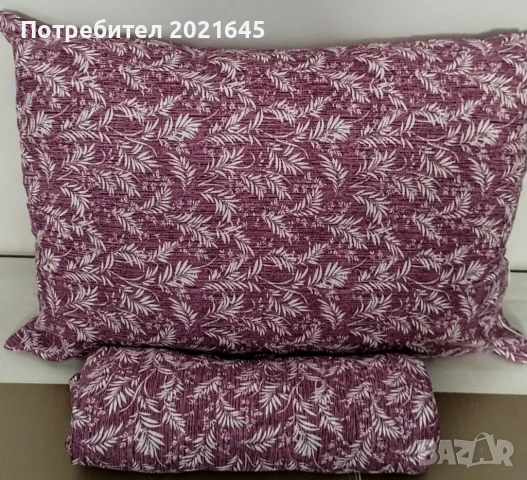 Чаршаф с ластик и 2 калъфки