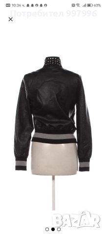кожено яке - М размер, снимка 2 - Якета - 52918538