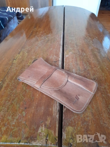 Стар калъф за очила и химикалка БГА Балкан