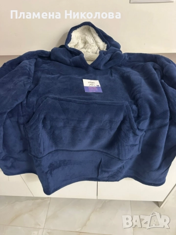🧣 Дебело зимно одеяло с ръкави и качулка TOP QUALITY HOME SWEET, снимка 5 - Олекотени завивки и одеяла - 52318592