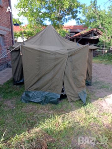 Военна офицерска палатка с гумиран под, снимка 1 - Екипировка - 45545295