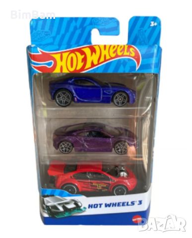 Оригинален комплект колички HOT WHEELS - 3 броя, снимка 1 - Коли, камиони, мотори, писти - 45900641