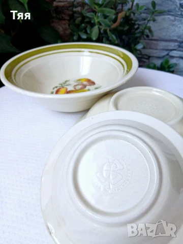 Купи с декор зеленчуци , снимка 2 - Чинии - 51242246