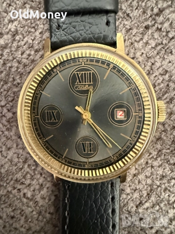 Мъжки позлатен колекционерски часовник Слава, снимка 3 - Други - 52798627