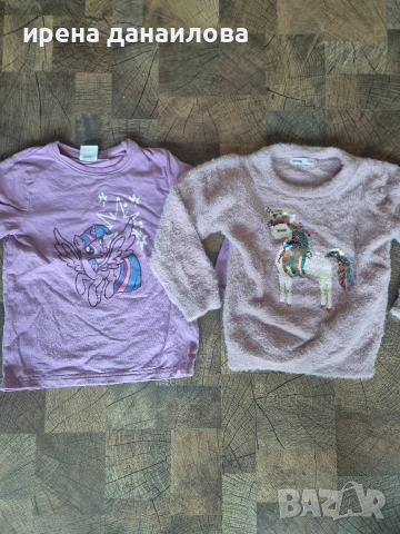 Детски дрехи за момиче 110/116, снимка 6 - Детски Блузи и туники - 53707118