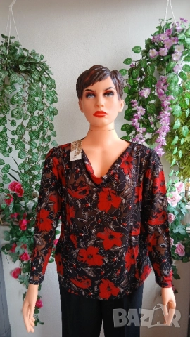 Дамски стилни еластични блузи с дантели., снимка 11 - Блузи с дълъг ръкав и пуловери - 51870911