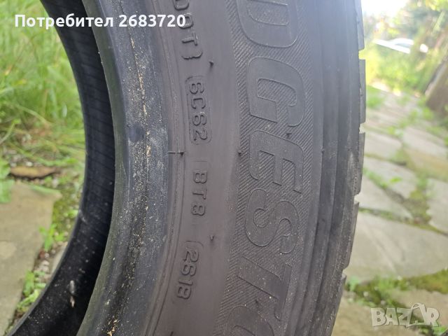 4 гуми BRIDGESTONE 225/65 R16 C DOT (5118) гумите са като нови, снимка 3 - Гуми и джанти - 45830796