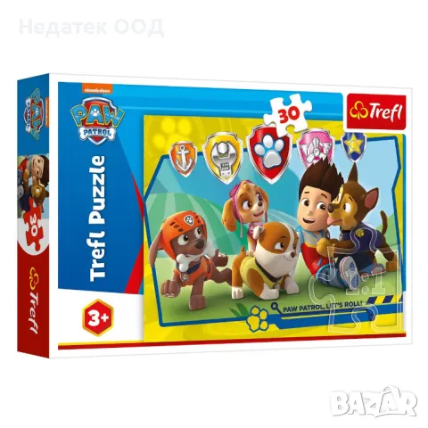 Пъзел, Trefl, PAW PATROL, 30 части, снимка 1 - Игри и пъзели - 46998096