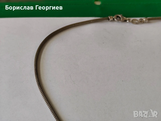 Сребърно колие 925, снимка 3 - Колиета, медальони, синджири - 53810328