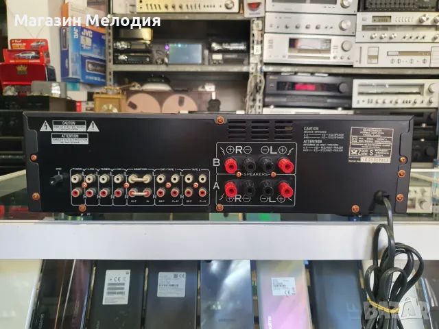 Усилвател Pioneer A-443 Две по 80 вата на 4 ома. В отлично техническо и визуално състояние., снимка 8 - Ресийвъри, усилватели, смесителни пултове - 47218133