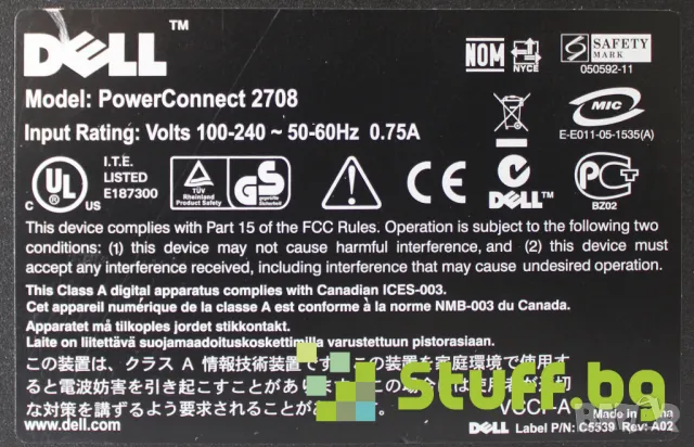 Суич Dell PowerConnect 2708, снимка 4 - Суичове - 50388107