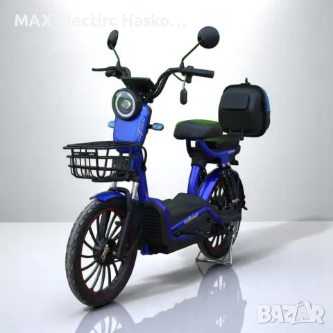 Електрически скутер с педали MaxMotors EBZ 20 1200W/60V/20Ah - BLUE, снимка 3 - Мотоциклети и мототехника - 50015631