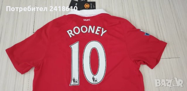 Nike Dri - Fit Man United Rooney # 10 Mens Size L НОВО! ОРИГИНАЛ! Мъжка Тениска!, снимка 10 - Тениски - 51179193