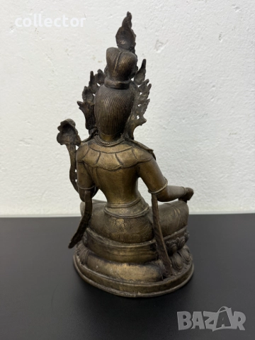 Голяма бронзова статуя / скулптура на Тара. №7505, снимка 5 - Антикварни и старинни предмети - 52084098