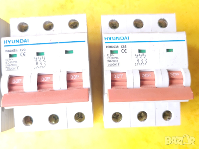 Контактор 11А 16А / Термомагн. 3-фазен авт.прекъсвач ATOO AEG / Ел.Предпазители Hyundai C63, Elmark , снимка 9 - Други - 53378949