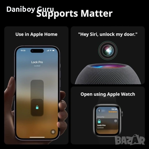 ПРОМОЦИЯ! SwitchBot Lock Pro - Вашият умен ключ към Удобството и Сигурността на Вашия Дом!, снимка 4 - Друга електроника - 53131546