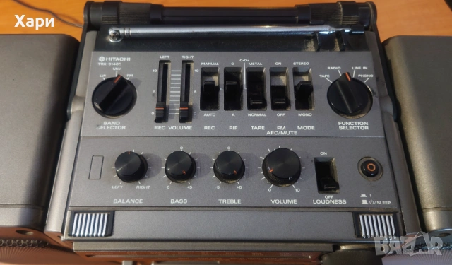 Радио касетофон /Ghettoblaster/Hitachi TRK-9140E, снимка 6 - Радиокасетофони, транзистори - 53387149