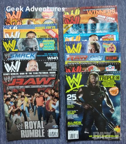 Кеч Списания WWE Pro Wrestling На Английски Език John Cena Batista HHH, снимка 1 - Списания и комикси - 46389037