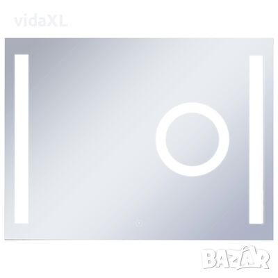 vidaXL Стенно LED огледало за баня с тъч сензор 80x60 см(SKU:144733, снимка 1 - Огледала - 46239647