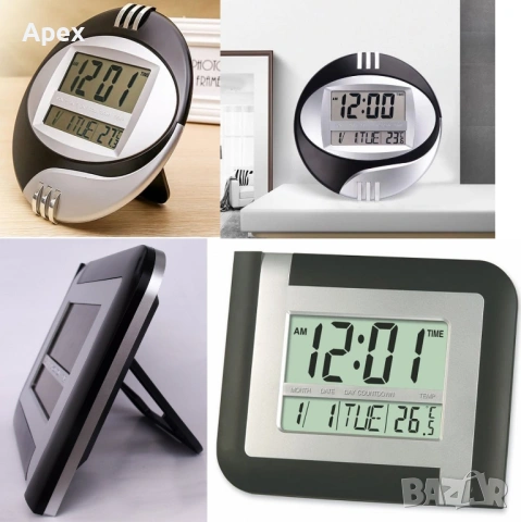 Светещ LED часовник на Ток. Дигитален Будилник. Електрически Настолни Светещи Часовници. Будилници, снимка 15 - Други - 54080051