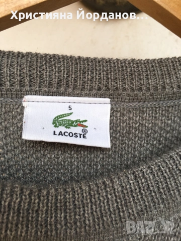 Lacoste , плътен вълнен пуловер, Л, снимка 6 - Пуловери - 53064392