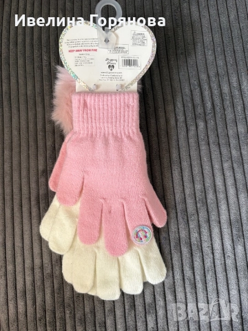 нови, вносни зимни комплекти – шапки и ръкавици, размери от 1г. до 4г. , снимка 5 - Шапки, шалове и ръкавици - 52792854