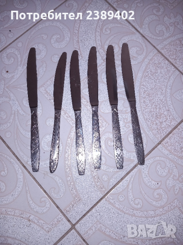 ССР 6 ножа  цената е за 6те, снимка 1 - Антикварни и старинни предмети - 45006935