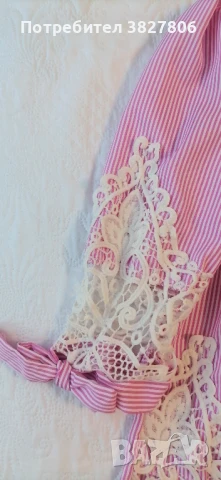 Лятна блуза с дантела, снимка 4 - Ризи - 50672373