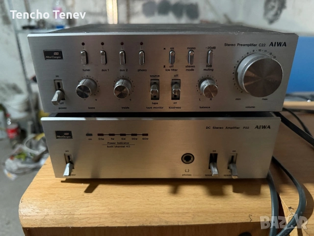 Aiwa c22 , p22, снимка 2 - Ресийвъри, усилватели, смесителни пултове - 53892609