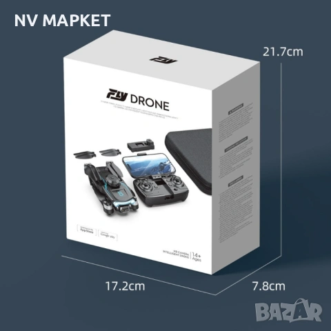 Сгъваем дрон с 8k HD Двойна камера 360 ° на заснемане Дрон S169 с 4К двойна камера, снимка 5 - Дронове и аксесоари - 53837732