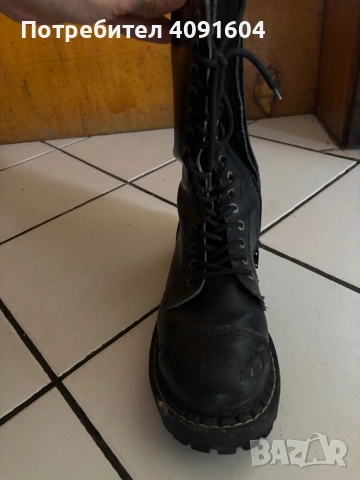 Метъл ботуши Steel еко кожа 