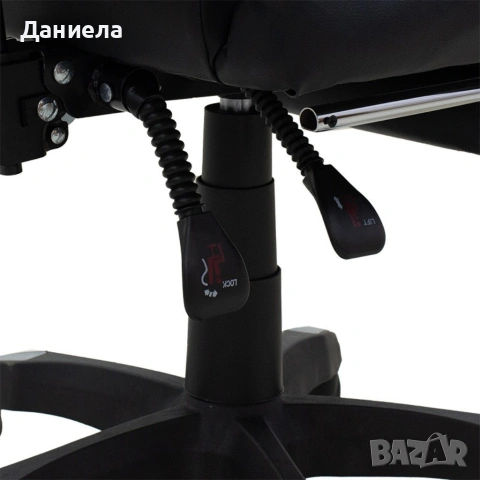 Геймърски стол с релакс механизъм, прибираща се поставка за крака и еко материал, снимка 17 - Столове - 53891679