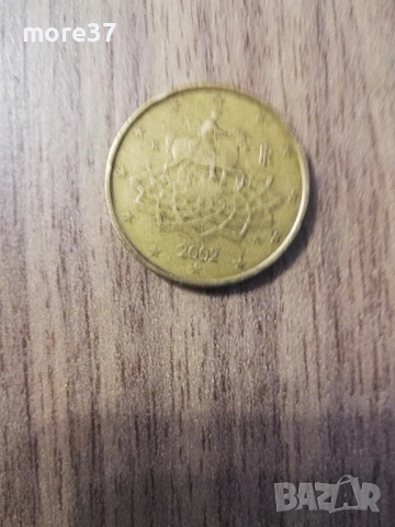 50 евро-цента от 2002 г, снимка 3 - Нумизматика и бонистика - 53143239