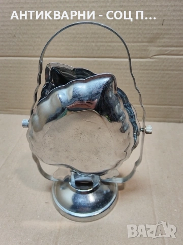 Стара Соц Метална Сгъваема Бонбониера, Поднос За Бонбони, Сладки и Други. / НОМЕР 496., снимка 4 - Антикварни и старинни предмети - 53660444