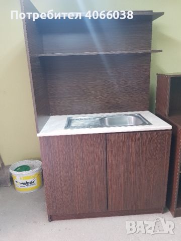кухненски шкаш с плот и мивка и надстройка , снимка 1 - Мивки - 45496549
