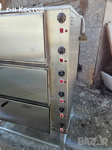 Фурна Печка за Закуски Пици Хляб Трифазна за 6 тави 60/40см., снимка 8 - Обзавеждане на кухня - 53709870