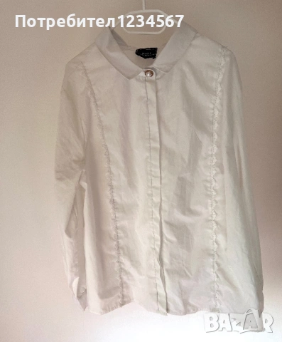 Бяла риза Nikole Collection , снимка 3 - Ризи - 53778202