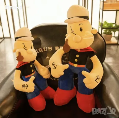 Плюшена играчка Попай Моряка/Popeye 40см, снимка 4 - Плюшени играчки - 48474717