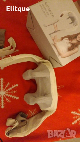 Масажор за врат и рамене с топлина, USB зареждане - 4D масаж