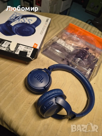 Слушалки безжични с микрофон T510BT 40h сгъваеми с гласови команди, сини , снимка 2 - Bluetooth слушалки - 52914841