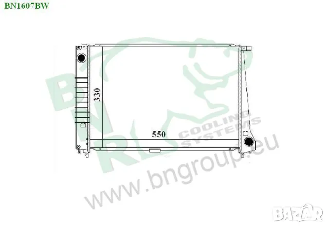 Воден радиатор BNR за BMW BN1607, снимка 3 - Части - 14411567