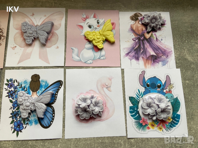 Картички със сапунени цветя, снимка 7 - Подаръци за рожден ден - 53965670