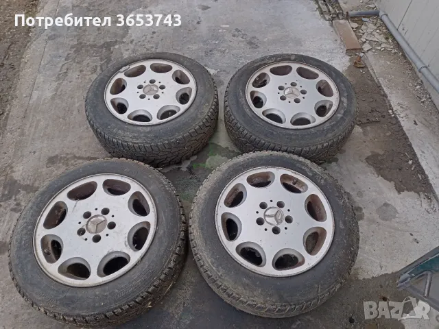 Mercedes алуминиеви джанти 16" с гуми , снимка 1 - Гуми и джанти - 47392691