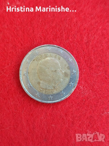 2 евро монета Монако 2015 г Албер II