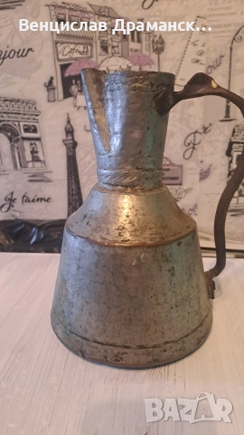 Медна кана за мляко, снимка 3 - Антикварни и старинни предмети - 53332563